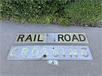 Metal Railroad Crossing Signs