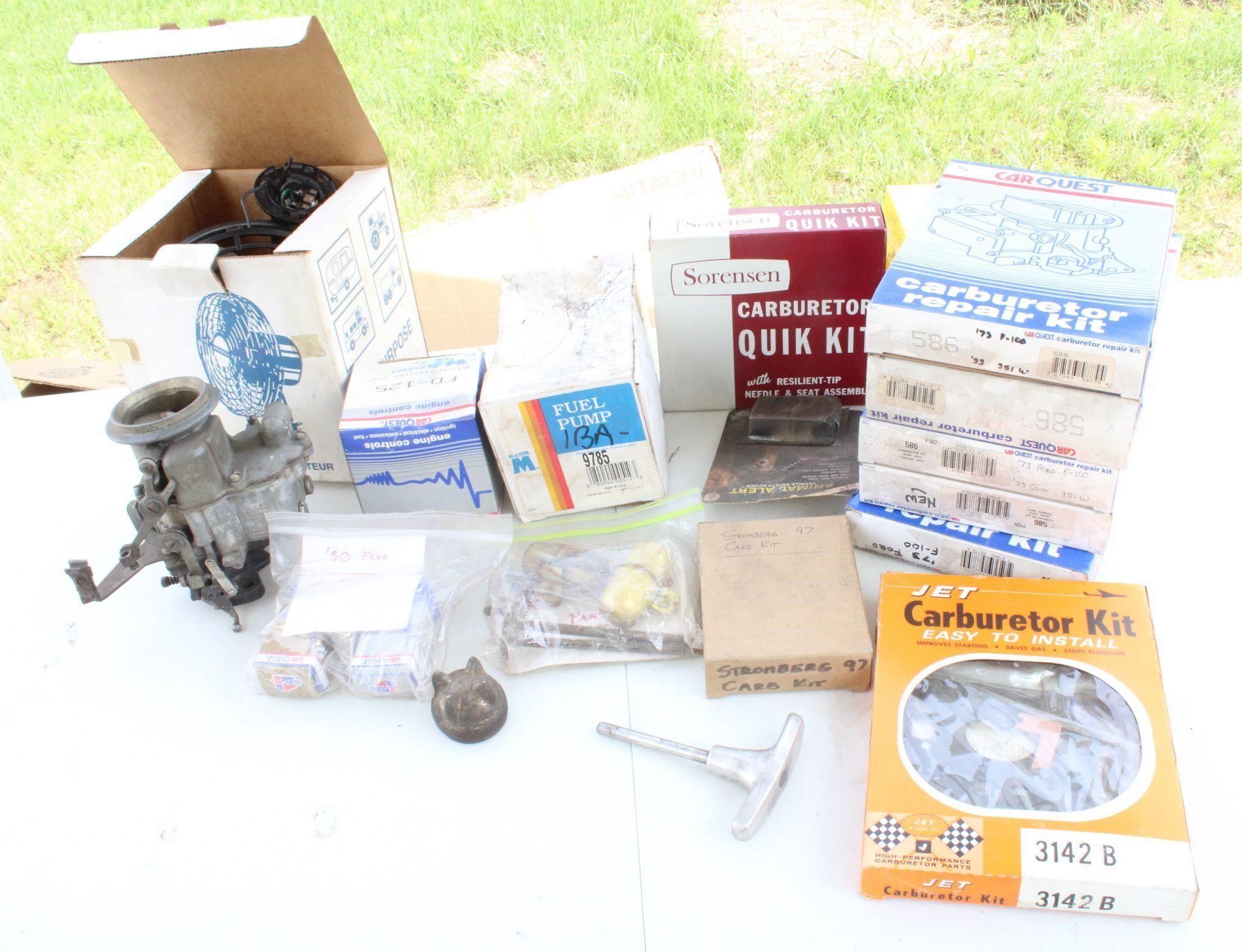 Flat Head Ford & Other Assorted Car Parts