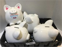 4 Medium Piggy Banks