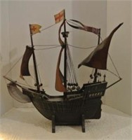 Vintage Model of 16th Century Galleon