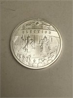 Election Puppets 5 oz Silver Round