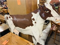 2D wooden cutout large cow