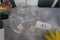 12- glass soap dishes
