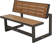 LIFETIME 60054 Convertible Bench/Table  Faux Wood