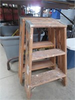 Two Wooden Step Stools
