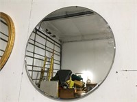 Round Beveled Mirror