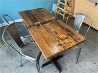 (2) WOODEN DINING TABLES - ABOUT 28 X 28