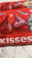 2 in date Hersheys kisses, full size 10.1 oz bags