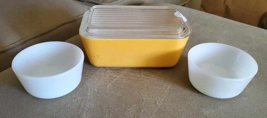 Pyrex refrigerator bowl & more