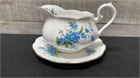 Royal Albert Forget Me Not Gravy Boat With Under P