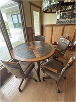 Stovetop dining room table w/ 1 matching chair