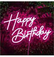Happy Birthday Neon LED Sign for Wall Decor