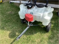 Master Mfg. ATV sprayer on trailer with 9ft