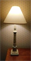 Decorator table lamp w/ linen shade, 29" tall
