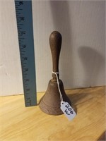 7" cast iron bell with design round bottom