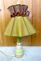 Vintage Glass Table Lamp with Nice Base