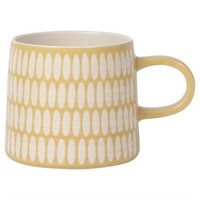 SET OF 6 Mugs Imprint Ochre