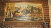 Large Mantle Picture of a Country Scene