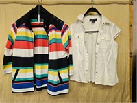 2 CT - WOMENS ONQUE & JONES NY SHIRTS