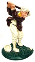 John Wright Cast Iron Golfer Doorstop