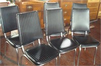 6 vinyl seat dinette chairs