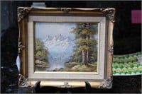 framed oil painting signed 'C. Madden'