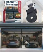 MAGNETIC GARAGE DOOR SCREEN - Double Car - 8'h x