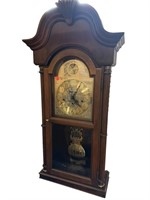 HOWARD MILLER HANGING MAHOGANY CLOCK