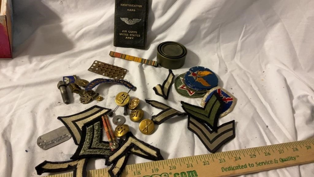 Military Buttons, Patches