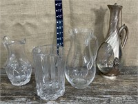 4 glass pitchers