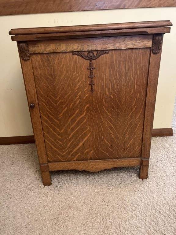 Antique sewing cabinet