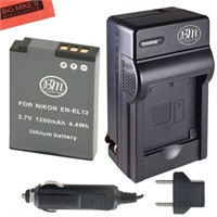 BM Premium EN-EL12 Battery and Charger for Nikon