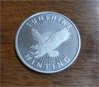 One Ounce Silver Round: Sunshine Mint #5