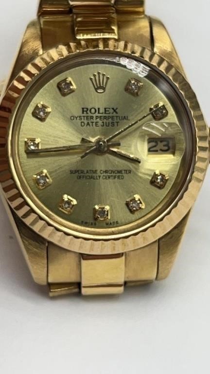 18k Gold Rolex President automatic natural