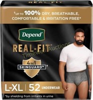 Depend Real Fit Underwear for Men  26 Count