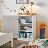 SOBUY KMB43-W, CHILDREN STORAGE CHEST WITH BLACKBO