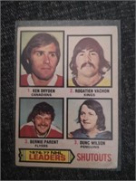 1977-78 OPC LEADERS CARD WITH DRYDEN
