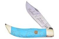 Michael Prater Kingsman Turquoise Clasp Knife