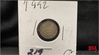 1892 Canadian nickel