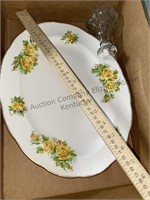 Vintage serving platter and bowls