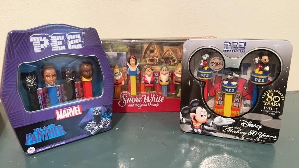 (3) PEZ DISPENSER COLLECTOR SETS