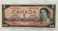 1954 Canada 2 dollars bill