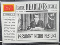 2012 Panini Golden Age Extra Nixon Resigns #12