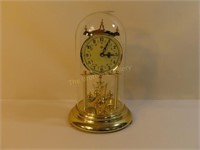 Elgin Anniversary Clock, Glass Dome, Plastic