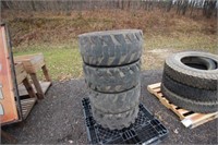 (4) Skid Laoder Tires