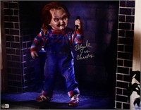 Ed Gale Signed "Chucky" 16x20 Photo Inscribed "