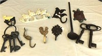 Collection of keys and hooks