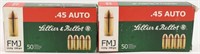 100 Rounds Of Sellier & Bellot .45 Auto Ammunition