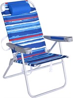 SUNNYFEEL Tall Folding Beach Chair