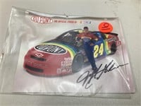 Signed Jeff Gordon NASCAR picture